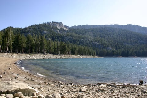 The shores of Horseshoe Lake. 