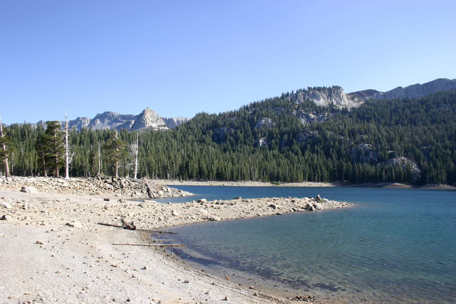 The shores of Horseshoe Lake.