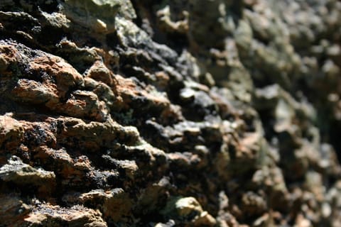 Colorful rough-textured rock. 