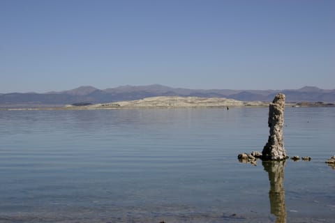 Tufa tower in Mono Lake. 