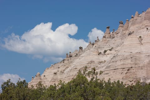 Kasha-Katuwe Tent Rocks National Monument in New Mexico. Many caprocks are visible here. 