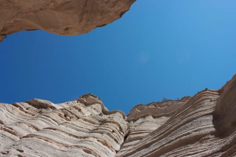 Slot canyon in Kasha-Katuwe Tent Rocks National Monument in New Mexico. 