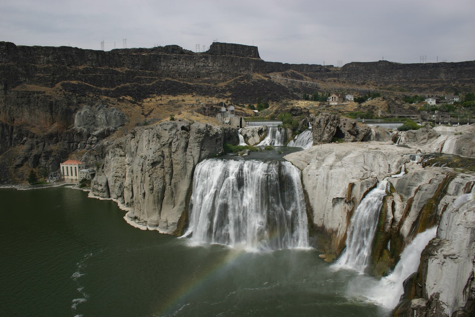 Rainbow at the base of Shoshone Falls (sometimes called the "Niagara of the West").