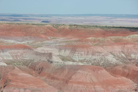 Painted Desert within the Petrified Forest National Park, Arizona. 