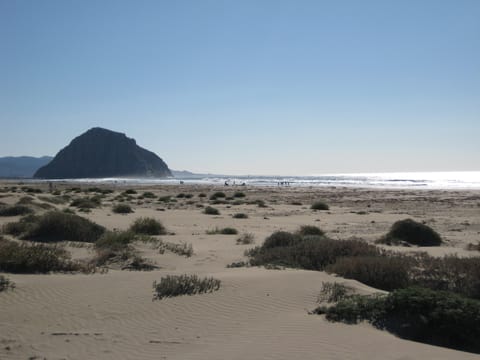The impressive Morro Rock in Morro Bay, California.