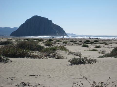 The impressive Morro Rock in Morro Bay, California. 