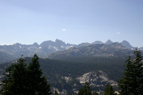 A mountain range near Mammoth Lakes, California. 